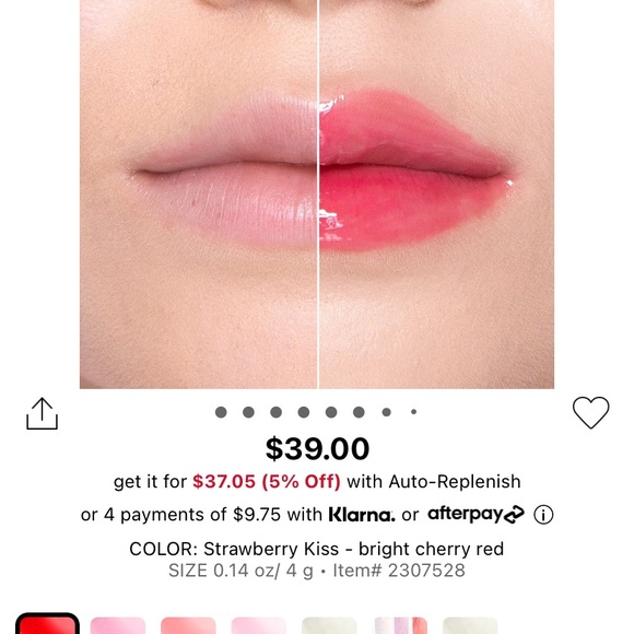 TOO FACED LIP INJECTION EXTREME STRAWBERRY KISS - Picture 2 of 5